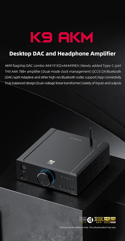 FiiO K9 AKM Desktop DAC and Headphone Amplifier