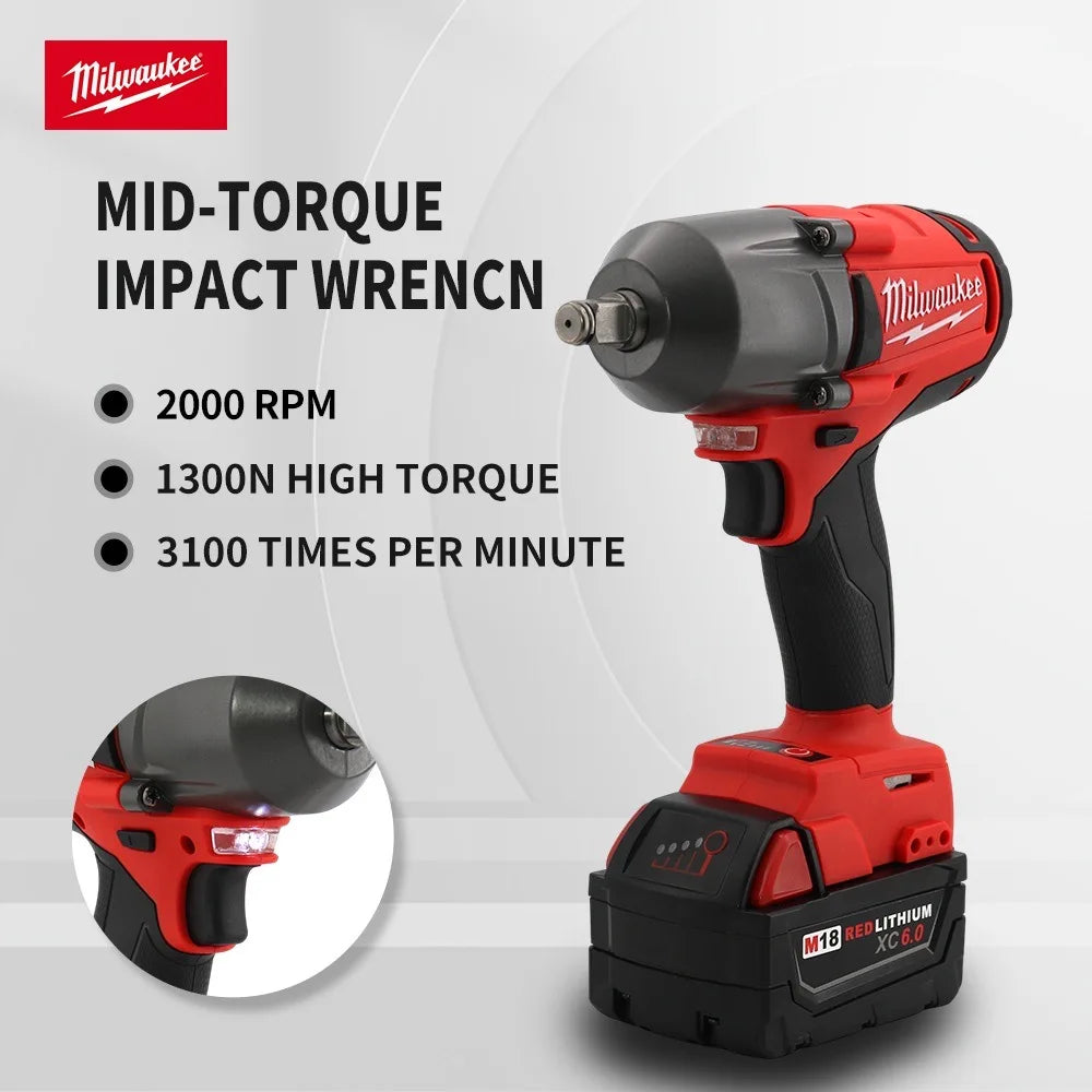 Milwaukee 1300 NM Torque Brushless Electric Impact Wrench 1/2 inch